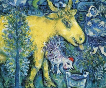 The Farmyard contemporary Marc Chagall Oil Paintings